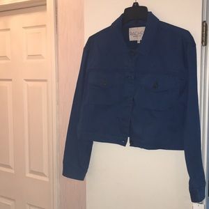 Blue short jacket
